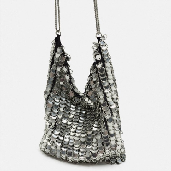 Zara limited edition beaded shoulder bag - Picture 3 of 7